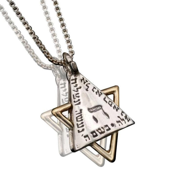 Jewish Jewelry The Shield Of Elijah Pendant for Health and Cure - HA'ARI JEWELRY Hand-crafted Kabbalah & Jewish jewelry