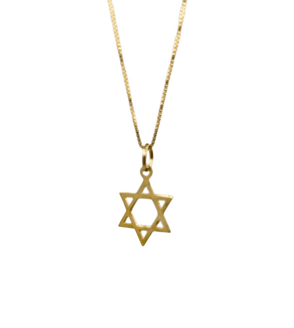 שרשרת מגן דוד זהב 14 קראט - האר"י תכשיטי מקובלים