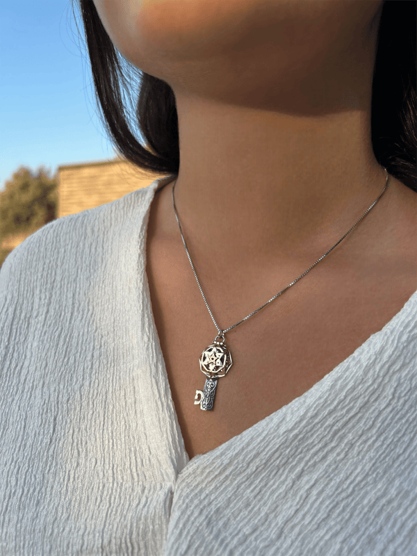 תליון מפתח תיקון חוה, חמש מתכות - האר"י תכשיטי מקובלים