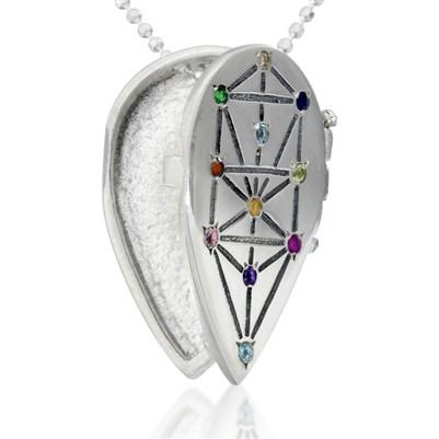 Tree of Life Kabbalah Locket Necklace by HaAri - HA'ARI JEWELRY Hand-crafted Kabbalah & Jewish jewelry