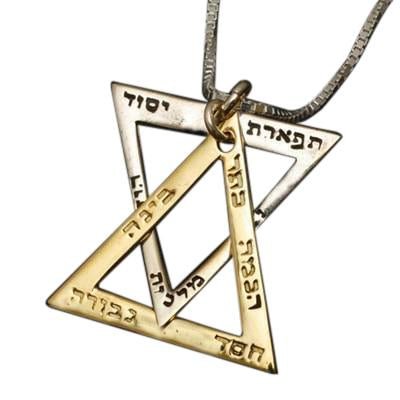 The Ten Sefirot Magen David Necklace by HaAri - HA'ARI JEWELRY Hand-crafted Kabbalah & Jewish jewelry